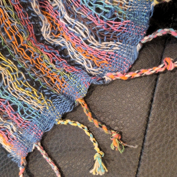 NWT 🧣Thailand made cotton scarf ~ multicoloured - Picture 3 of 4